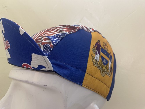 Cycling Cap Philadelphia State Flag HANDMADE IN USA L M S - Picture 6 of 12