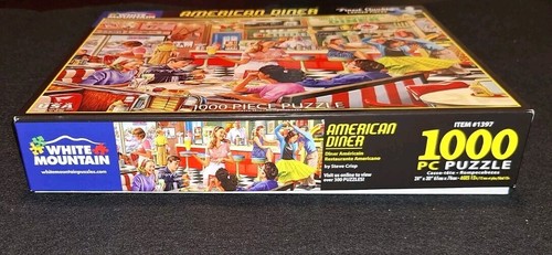 White Mountain "Americn Diner" 1000 Larer Pieces Complete Jigsaw Puzzle - Picture 9 of 23