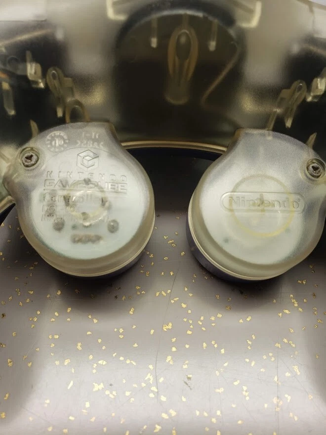 Official Nintendo GameCube Controller Indigo Purple & Clear Back Clean - Image 3 of 3