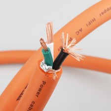 P113 Hi end Pure Red copper High end Power cable bulk cables Hook Power Cable