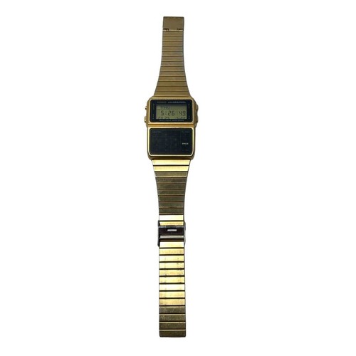 Casio Data Bank DBC-611G Digital Quartz Watch Telememo Calculator Gold Tone - Picture 2 of 6