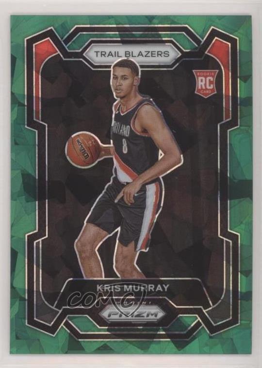 2023-24 Panini Prizm Green Ice Prizm Kris Murray #142 Rookie RC