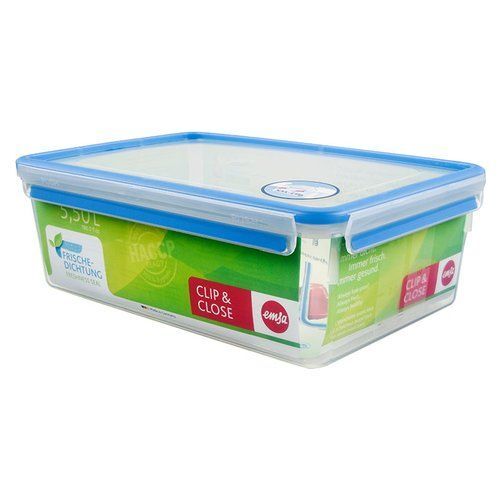 Contenitore Emsa 508547 CLIP & CLOSE 5,5L: Ermetico per Alimenti