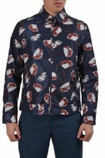 Valentino Multi-Color Patterned Men's Full Zip Windbreaker Jacket US M IT 50