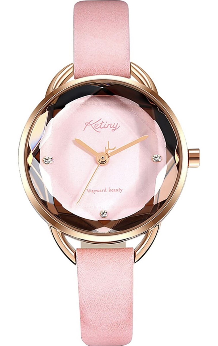 rose gold dress watch womens Women's Watch, Waterproof with Pink Leather Band 1950 swing dresses