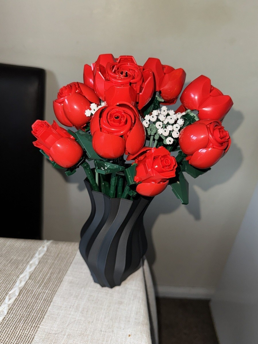 Vase for Lego Bouquet of Roses (10328) Multiple Color Options