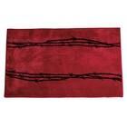 New Red Barbwire Kitchen / Bath 24"X36" Rug Non-Skid