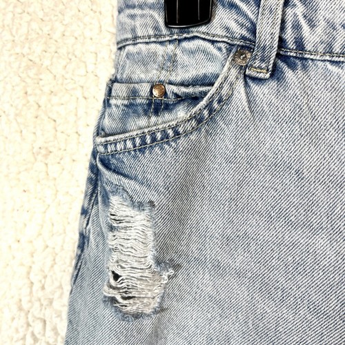 &Denim H&M Jeans Boyfriend Low Waist Button Fly Ripped And Distressed Size 2 - Picture 8 of 16
