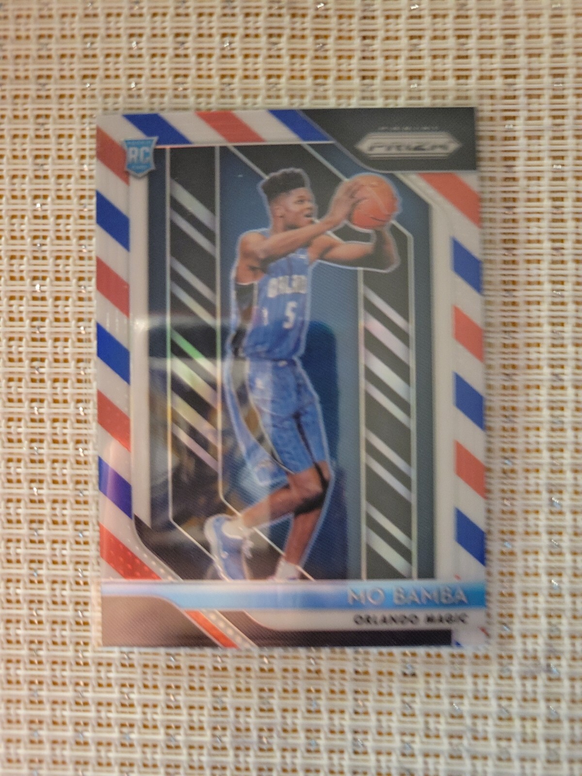 2018-19 MO BAMBA Prizm Red White Blue RC holo #99 Lakers Magic