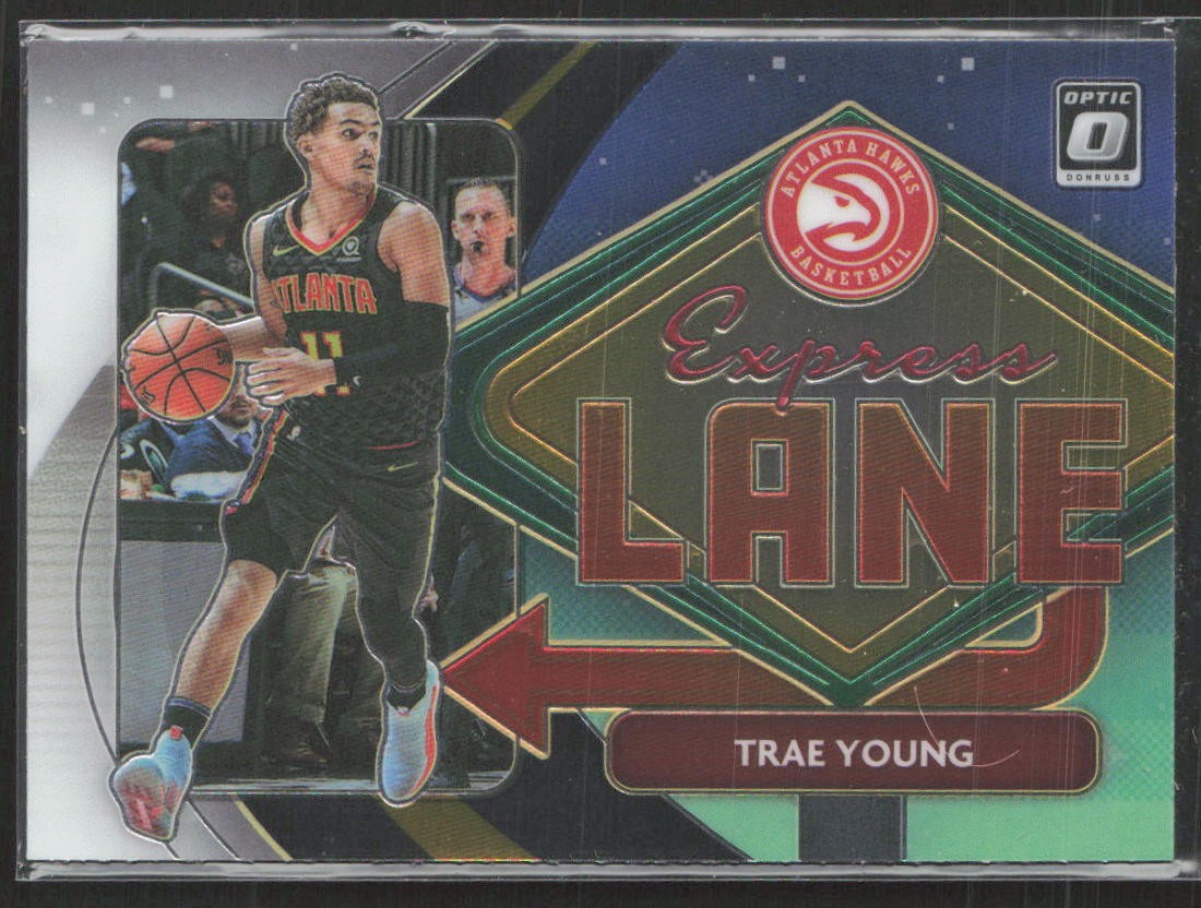 2020-21 Donruss Optic #11 Trae Young Express Lane Atlanta Hawks (B3)