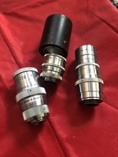 Wollensak 38mm,6mm And 1/2mm Lenses For Bolex H8 Cameras D Mount