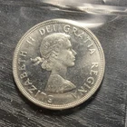 1964 Canada Charlottetown Quebec Commemorative Silver $1 Coin KM#64