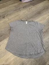 H&M Womens Basic Tee, Grey size M Spring Summer Workout