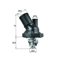 Thermostat KüHlmittel Mahle TI 200 90 FüR Ford Volvo Mondeo III Turnier Maverick