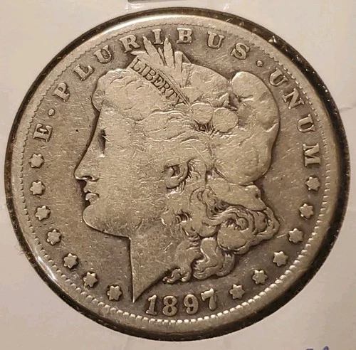 1897 S Morgan Silver Dollar. Guaranteed Authentic Nice Coin.  #2 VG F