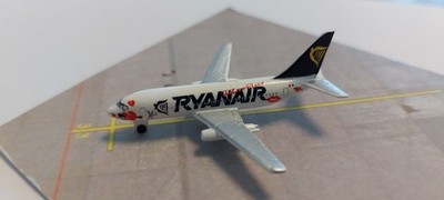 Flugzeugmodell Boeing 737-200 Ryanair ''The Love Plane'' Schabak 1:600 in OVP