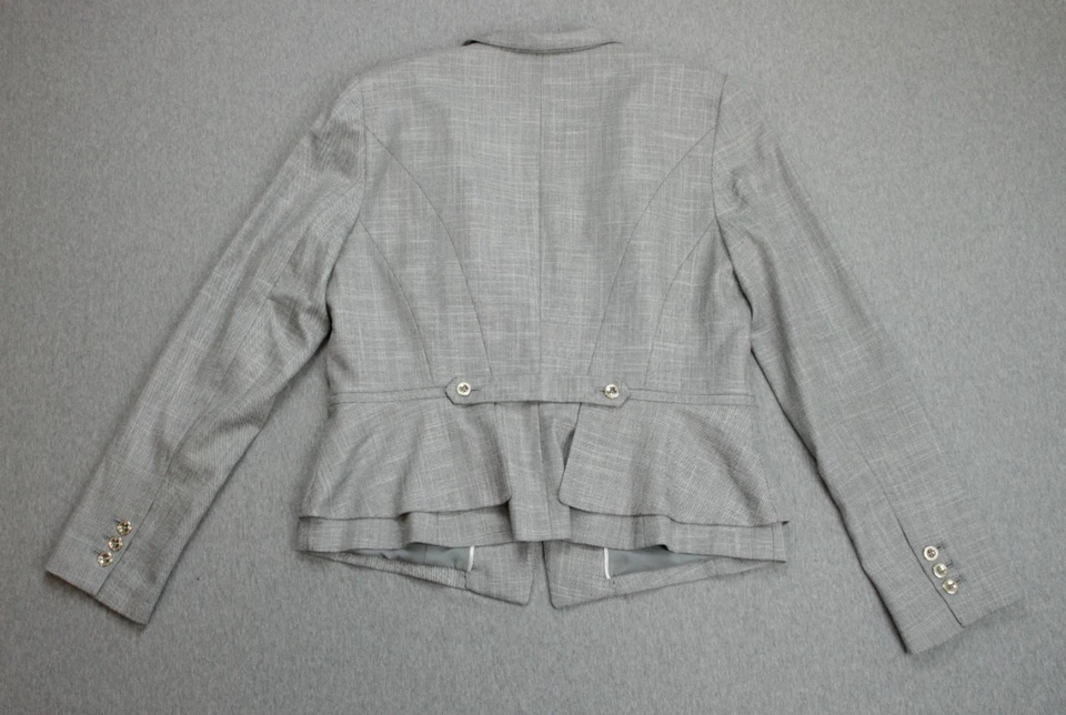 Traje Casa Blanca Mercado Negro Mujer Talla 12 Gris 2 Piezas Pantalones 36 x 31 Foto 4 de 4