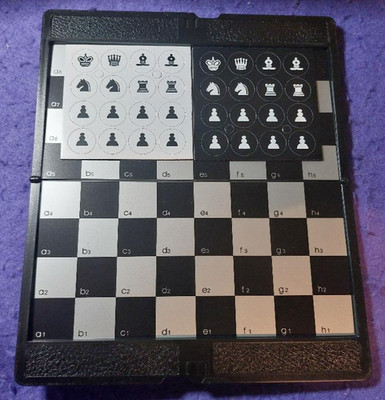 Neu Faltbar M+S Magnetisches Schachspiel Geldbörse Tasche Schachspiel