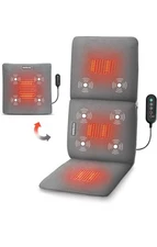 Snailax 2 in 1 Massage Seat Cushion & Massage Pillow With Heat New