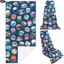 1 Pack Car Seat Towel Covers Athletic Running Towel Performance Microfiber Post