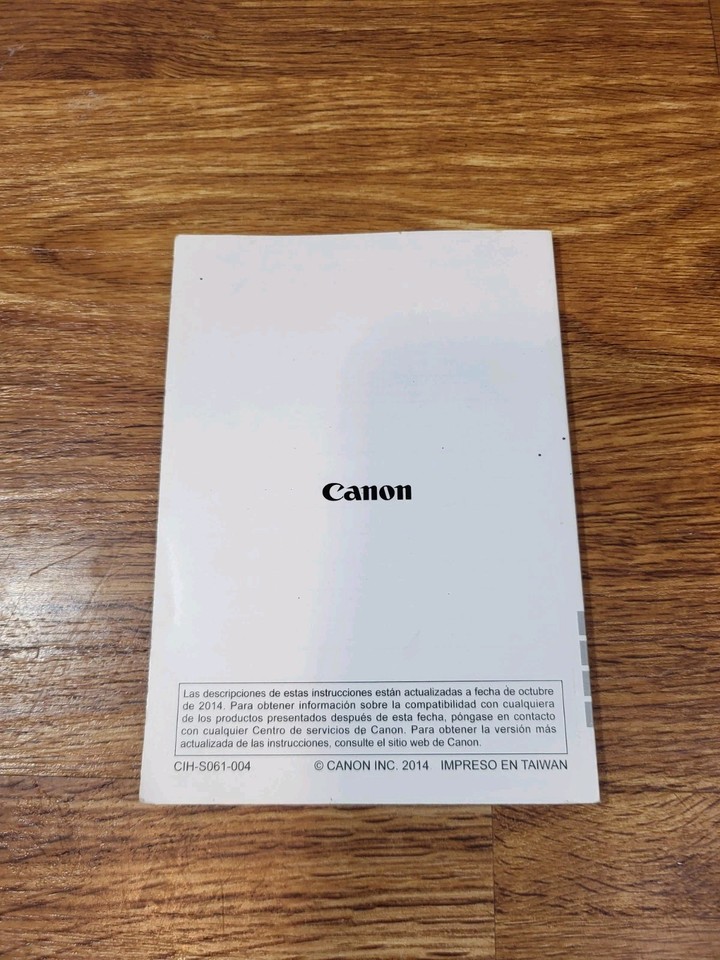 Canon Rebel Sl1 Eos 100D Instruction Owners Manual Book 2014 Photo Inspiration