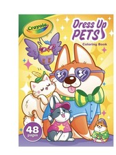 Crayola Dress Up Pets, 48 page Coloring Book, Gift for Kids