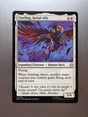 Starling, Aerial Ally - 18 - MTG: Spider-Man: Eternal-Legal - Common - Regular
