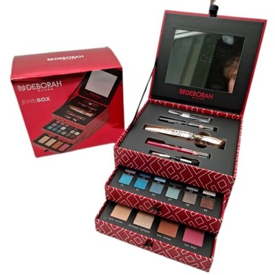 Deborah Milano Geschenkset für Damen, Make-Up Jewel Box, Mascara-Set und Augenst