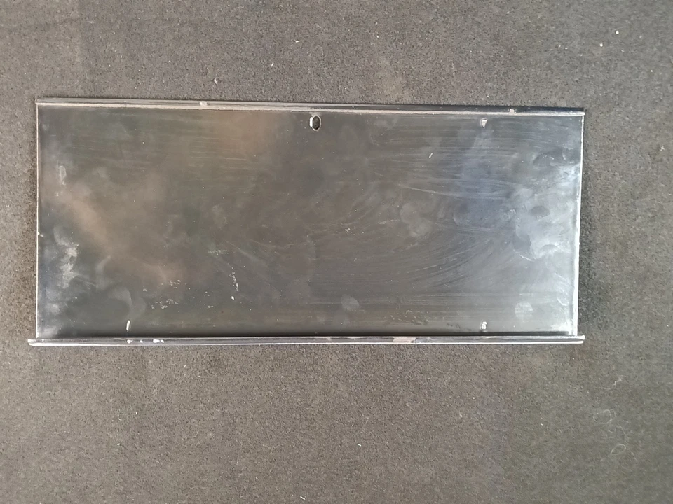 Letrero de búfalo de porcelana vintage - metal blanco con letras rojas 5,5" x 12" 8,4 oz Foto 2 de 4