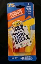 Crayola Project Quick-Dry Paint Sticks, 3-Pack