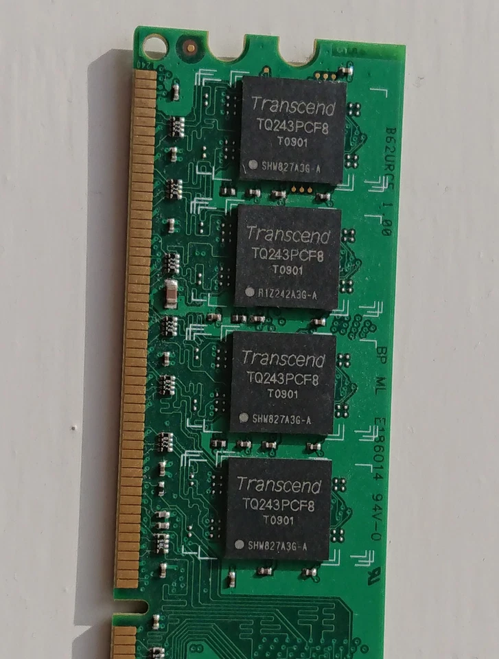 Vintage 2Gb Double Sided Transcend PC2 DDR2 667MHz Non-Parity DIMM Memory - 19 - Image 4 of 4