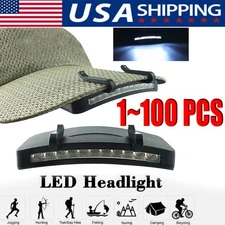 Ultra Bright Hand Free LED Clip on Cap Light for Fishing Camping Baseball Cap