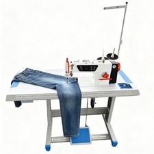 Industrial Lockstitch Sewing Machine Lockstitch 750W Servo Motor and Table