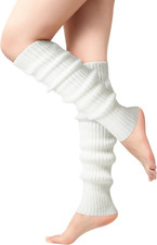 Leg Warmers for Women - Leg Warmers 80S Ribbed Knitted Long Socks for Yoga Party
