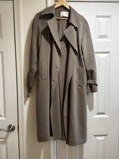 Oak + Fort Oversized Trench Coat (Brindle, XS) - OW-10088-W-BEIGE-XS