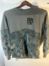 Auth. Disney Pullover Sweatshirt Unique Design With Lettering Front And Back XS