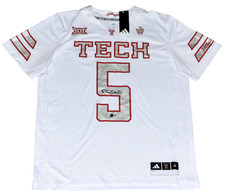 PATRICK MAHOMES SIGNED TEXAS TECH RED RAIDERS ADIDAS GALVANICED JERSEY - FRONT