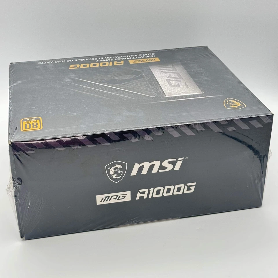 MSI MAG A1000G 1000 Watt Fully Moduler Desktop Power Supply - Image 3 of 4