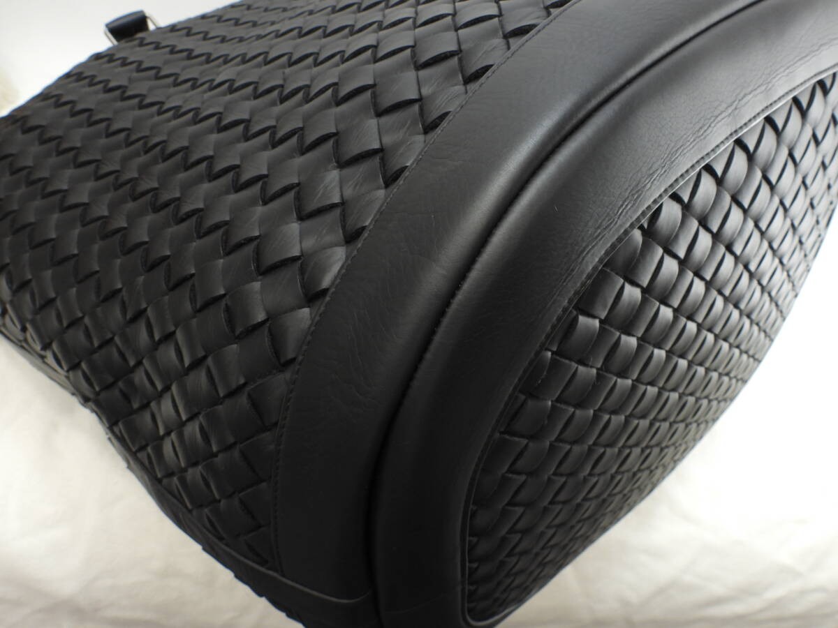 Bottega Veneta Extra Large S Tote Bag Black Leather thumbnail 7