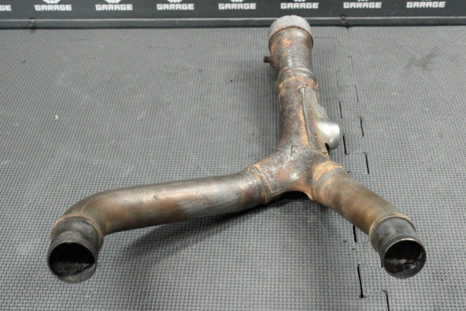 Honda CRF250R 2007 OEM tubo de escape cámara cabezal conjunto tubo medio 18380-KRN-A00 Foto 2 de 4