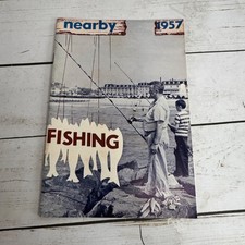 1957 Nearby Fishing Booklet NJ Tides Maps Vintage Saltwater Freshwater Guide