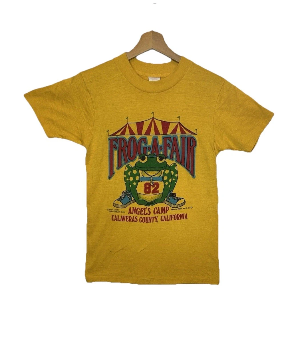Vintage t-shirt like the "Frog-A-Fair '82" shirt from Angel's Camp, California