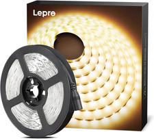 Lepro Warm White LED Strip Lights 5M (No Plug, Striplight Only), 300 Leds, 2300L