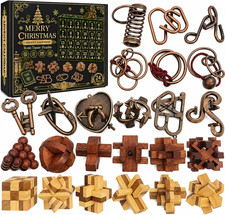 Advent Calendar 2026 Brain Teaser, Teens Adults 24 Days Christmas Countdown