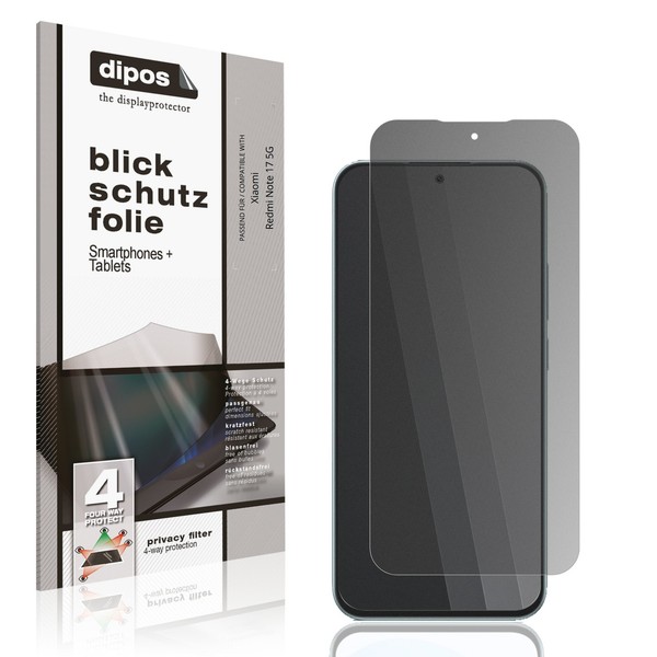 Blickschutzfolie FüR Xiaomi Redmi Note 17 5G Matt Schutzfolie Folie Display-image