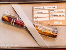 Visconti Homo Sapiens Arizona Sunset Fountain Pen Limited Edition Pre-owned Med 