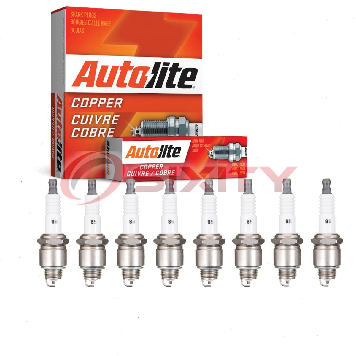 8 pc Autolite Copper Core Spark Plugs for 1959-1960 International B102 4.3L ku