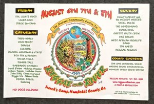 Reggae on the River 1999 Poster 