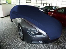 Vollgarage Schutzdecke indoor blau mit Spiegeltaschen für BMW 6er Coupe'' E63