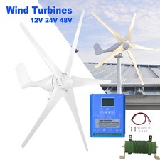 2KW Wind Turbine Generator Kit 12V 24V 48V / MPPT Booster Lot Controller Turbine